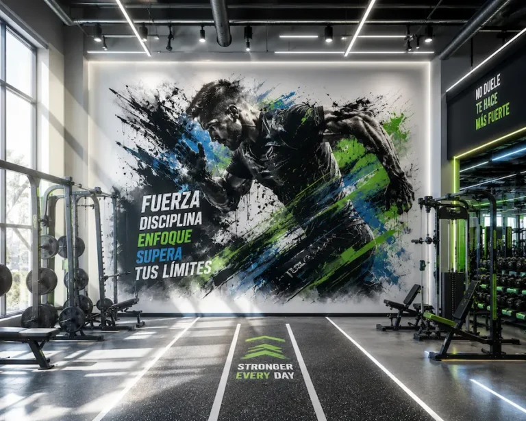 mural en gimnasio