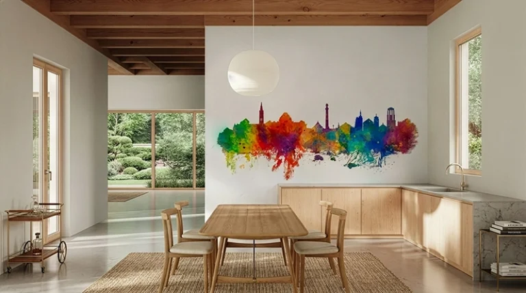 Decoración pared de comedor